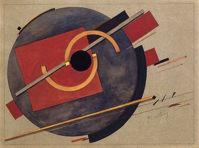 Studio per un poster, 1920 da Eliezer Markowich Lissitzky