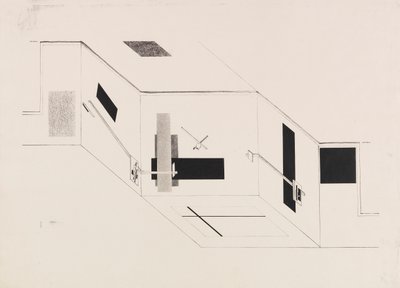 La stanza Proun. Foglio 5 del portfolio I Kestner da Eliezer Markowich Lissitzky