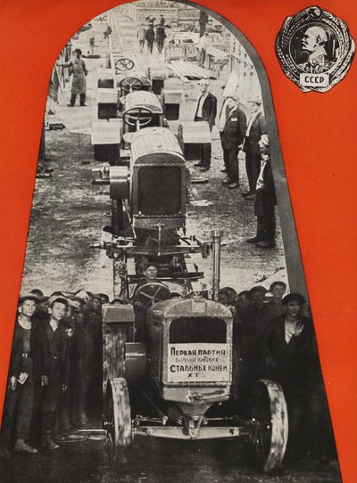 La fabbrica di trattori di Stalingrado. Illustrazione da L