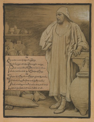 (Illustrazione per il Rubáiyát di Omar Khayyám) Nella casa del vasaio da Elihu Vedder