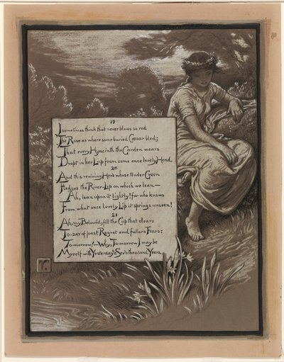 (Illustrazione per il Rubáiyát di Omar Khayyám) Il fiume-Lipo da Elihu Vedder