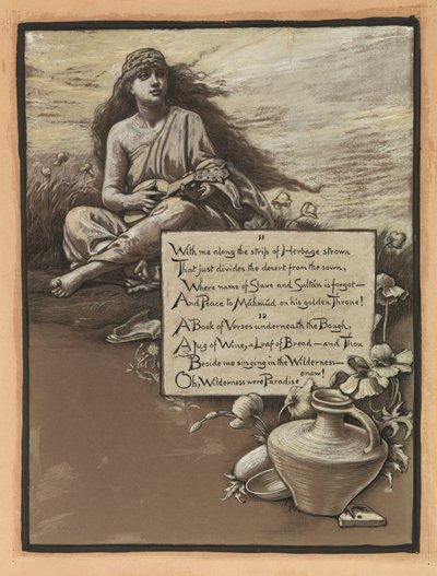 (Illustrazione per il Rubáiyát di Omar Khayyám) Il canto nel deserto da Elihu Vedder
