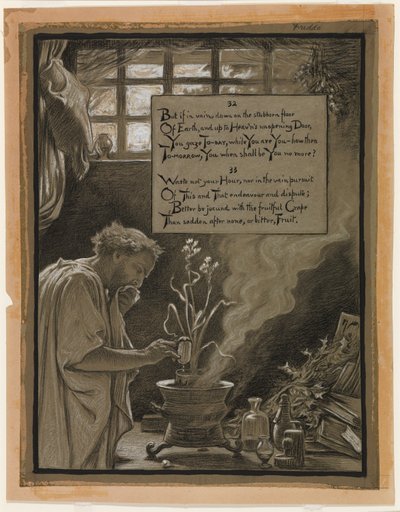 (Illustrazione per il Rubáiyát di Omar Khayyám) La vana ricerca da Elihu Vedder