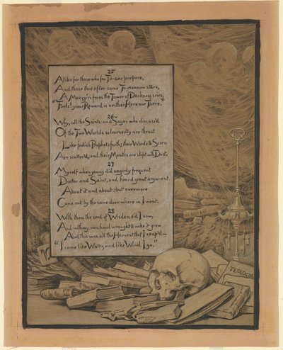 (Illustrazione per il Rubáiyát di Omar Khayyám) Teologia da Elihu Vedder