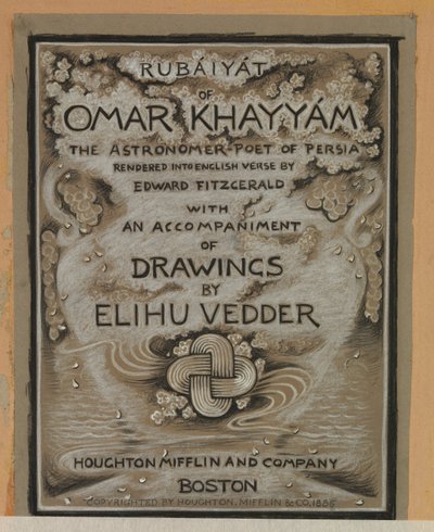 (Illustrazione per il Rubáiyát di Omar Khayyám) Pagina del titolo da Elihu Vedder