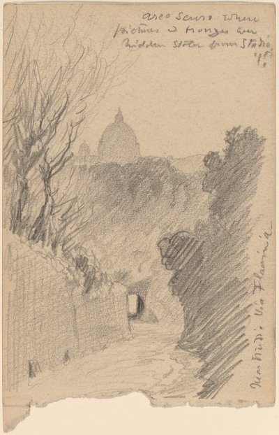 Arco Oscuro--Sopra la Via Flaminia da Elihu Vedder