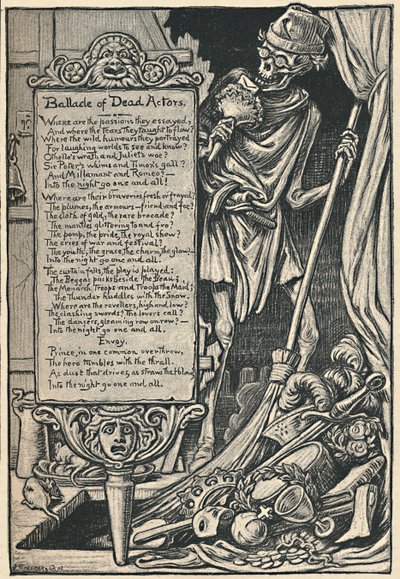 Ballata degli attori morti, 1886 da Elihu Vedder
