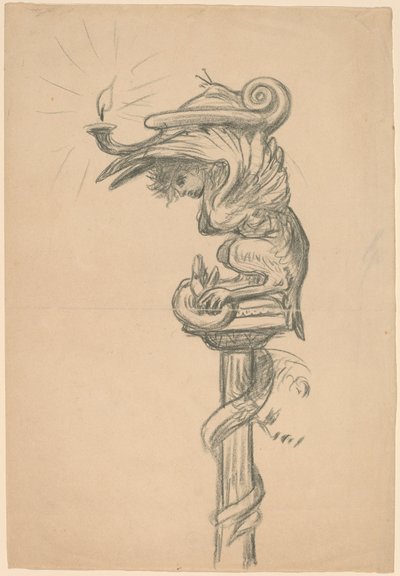 Dettaglio del matrimonio della figlia della vite da Elihu Vedder