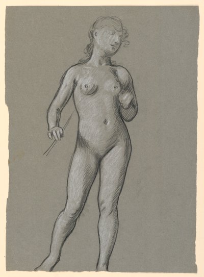 Disegno, Studio di nudo femminile, 1885 ca. da Elihu Vedder