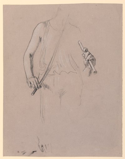 Studio di figura: uomo in costume da Elihu Vedder