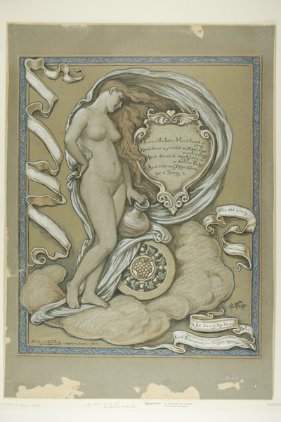 Studio di figura per Rubaiyat di Omar Khayyam da Elihu Vedder