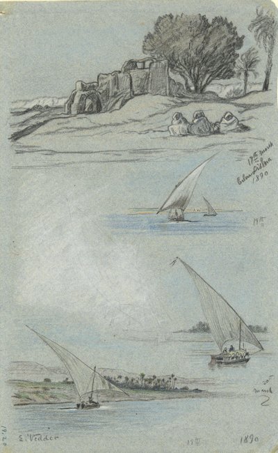 Foglio di studi da Elihu Vedder