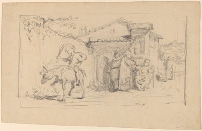 Figlio e Asino, c. 1859 da Elihu Vedder