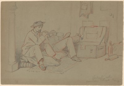 Studenti nel Quartiere Latino, Parigi da Elihu Vedder