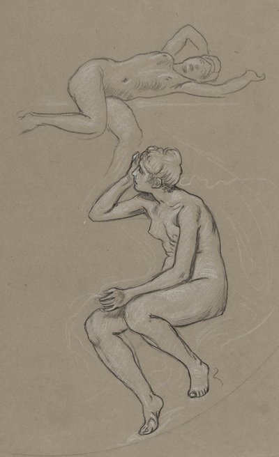 Studi per Figura della Primavera da Elihu Vedder
