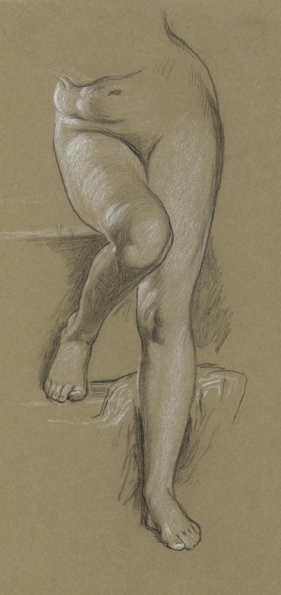 Studio per Figura della Fortuna. Camino da Elihu Vedder