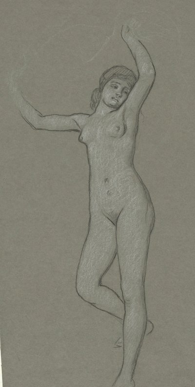 Studio per Figura di Luna da Elihu Vedder
