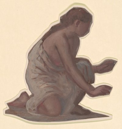 Studio per ragazze greche che fanno il bagno da Elihu Vedder