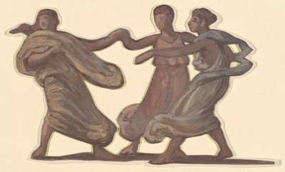 Studio per ragazze greche che fanno il bagno, c. 1872 da Elihu Vedder