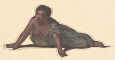 Studio per Ragazze Greche che si Bagnano, c. 1872 da Elihu Vedder