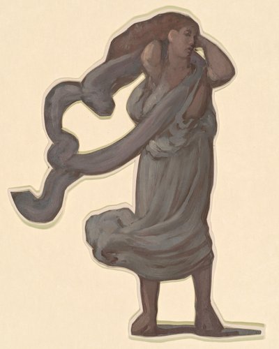 Studio per ragazze greche che fanno il bagno, c. 1872 da Elihu Vedder