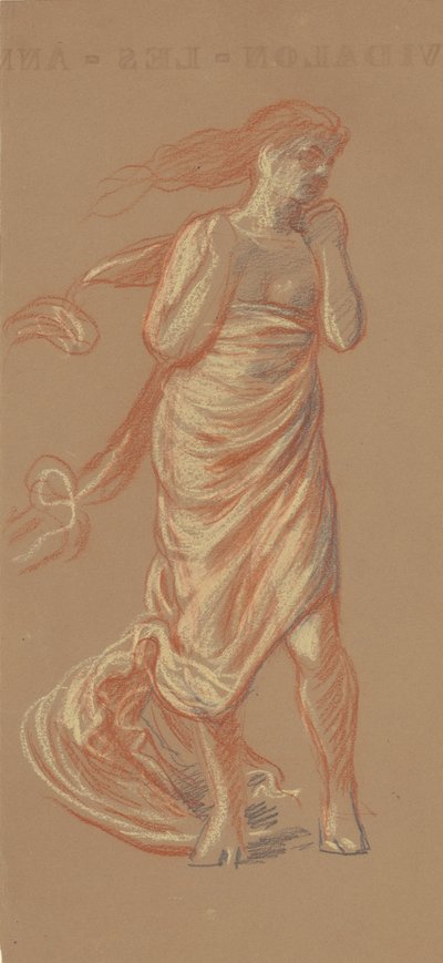 Studio per Ragazze Greche che si Bagnano [recto], c. 1872 da Elihu Vedder