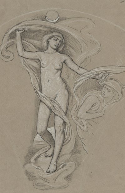 Studio per Luna da Elihu Vedder