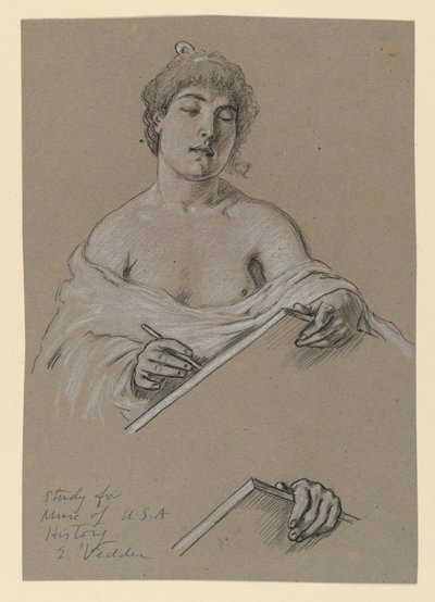 Studio per "Musa della Storia" da Elihu Vedder