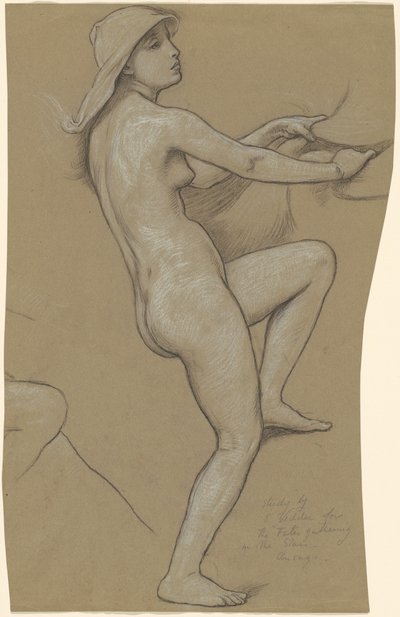 Studio per Le Parche che raccolgono le stelle da Elihu Vedder