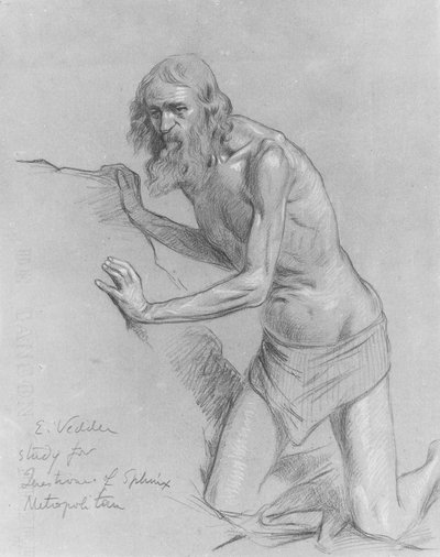 Studio sulla domanda della Sfinge da Elihu Vedder