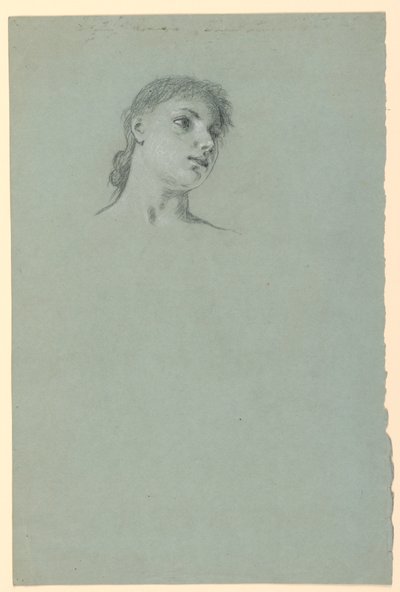 Studio di una ragazza da Elihu Vedder