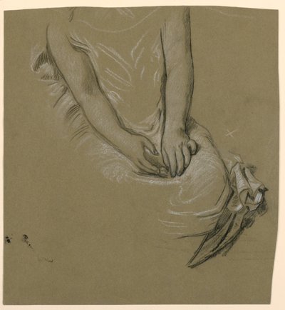 Studio di modello femminile da Elihu Vedder