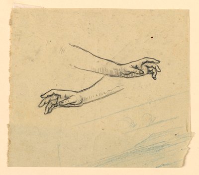 Studio di due mani che si raggiungono da Elihu Vedder