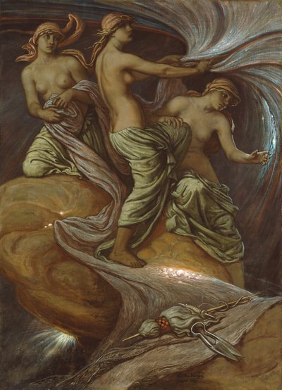 Le Parche Raccolgono le Stelle da Elihu Vedder