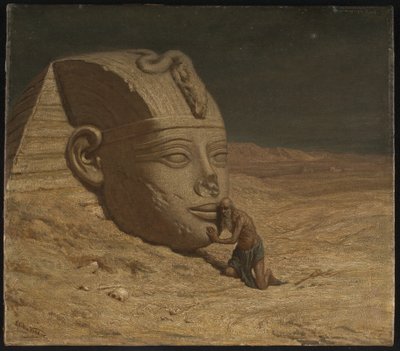 Il questionatore della Sfinge da Elihu Vedder