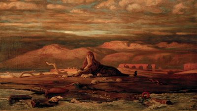 La Sfinge sulla riva del mare da Elihu Vedder