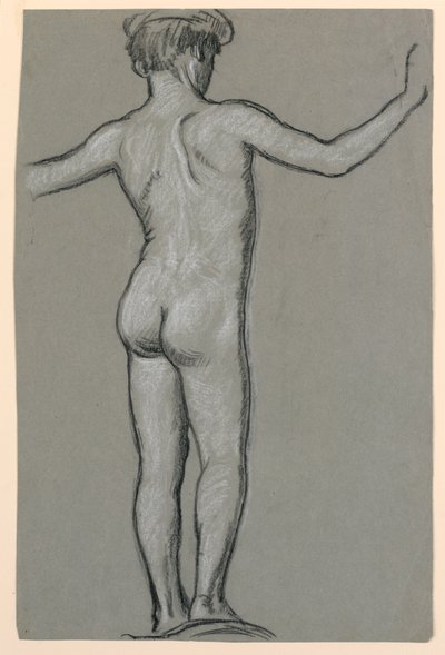 Studio di Figura per un Progetto di Fontana da Elihu Vedder