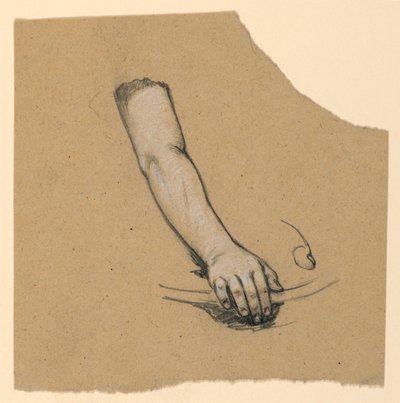 Studio della mano fino al bicipite da Elihu Vedder