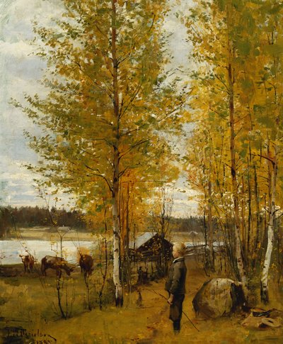 Il mandriano, 1885 da Elin Danielson Gambogi