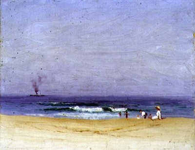 Sulla spiaggia da Elioth Gruner