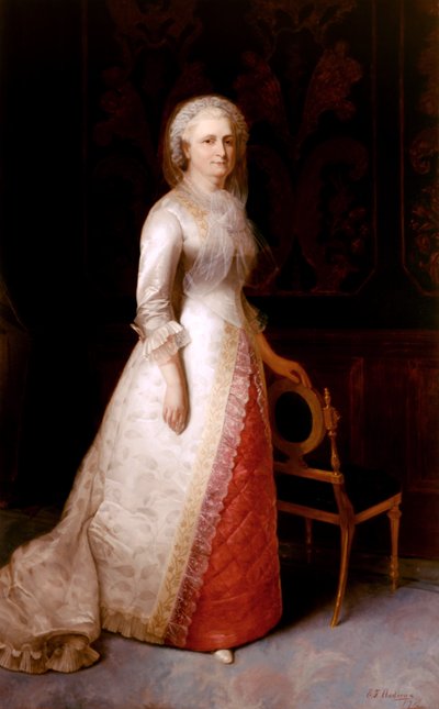 Martha Dandridge Custis Washington (signora George Washington) da Eliphalet Frazer Andrews