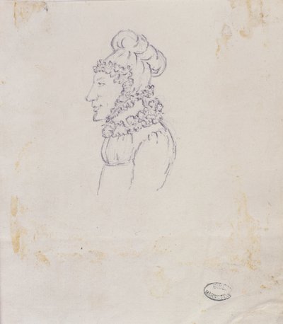Disegno di una donna da Elisa Bonaparte