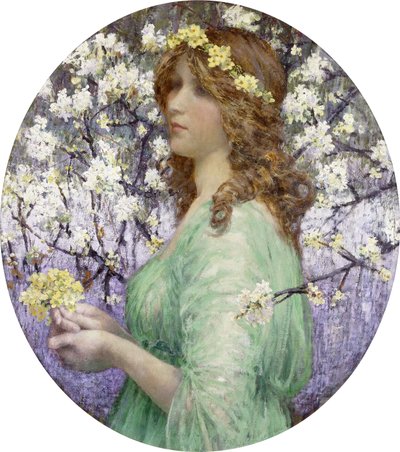 Jeune Femme au Bouquet da Elisabeth (attr. to) Sonrel