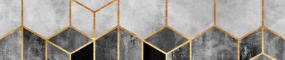 Marmo geometrico dorato da Elisabeth Fredriksson