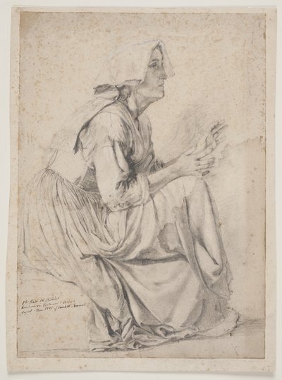 1. studio per il dipinto con le donne alla fontana in A. da Elisabeth Jerichau Baumann