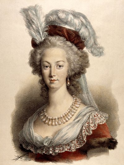 Regina Maria Antonietta da Elisabeth Louise (after) Vigee Lebrun