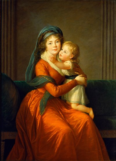 Ritratto della principessa Alexandra Golitsyna e del figlio Piotr da Élisabeth Louise Vigée Le Brun