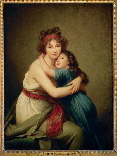 Madame Vigee-Le Brun e sua figlia Julie ... da Elisabeth Louise Vigee-Lebrun