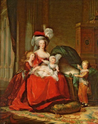 Maria Antonietta (1755-93) e i suoi figli da Elisabeth Louise Vigee Lebrun