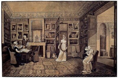 Salotto nella Casa Baryatinsky ad Altona, 1807 da Elisabeth Louise Vigee Lebrun